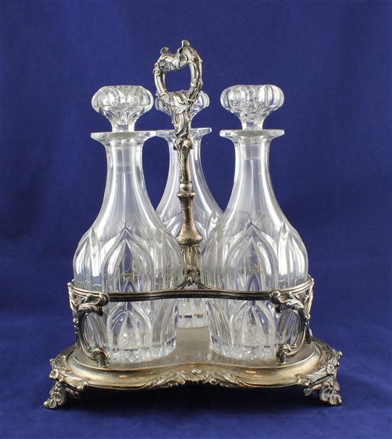 A William IV silver decanter stand 173a39