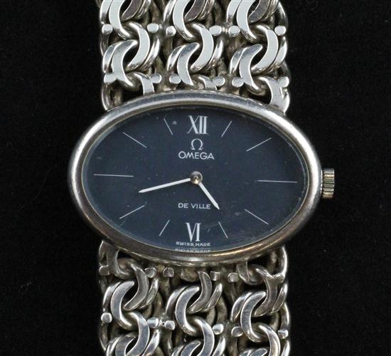 A lady s 1970 s silver Omega wrist 173a46