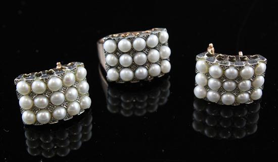 A 14ct gold cultured pearl and 173aba