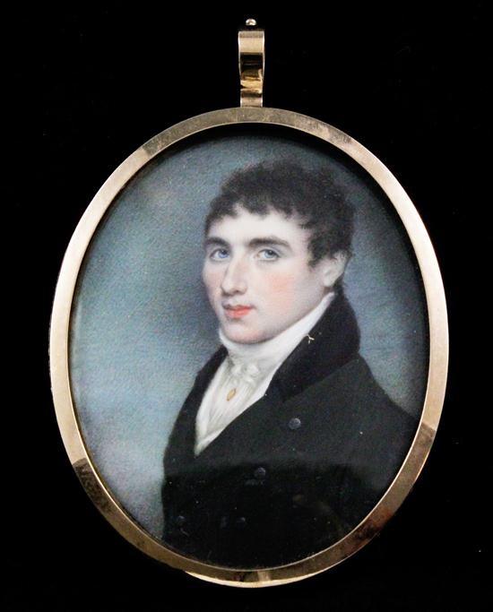 Charles Byrne (Irish 1757-c.1810) oil