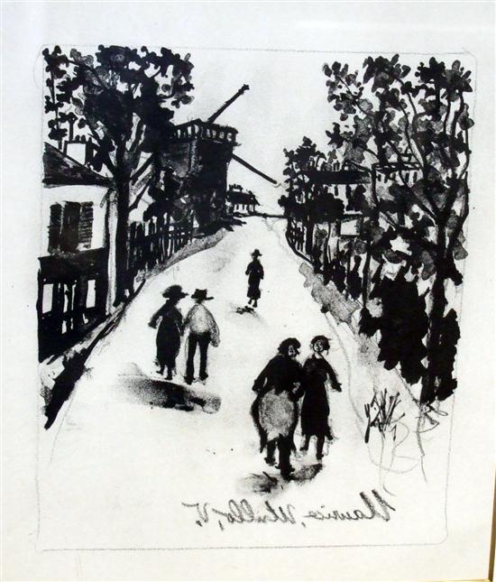 Maurice Utrillo 1883 1955 lithograph 173b35