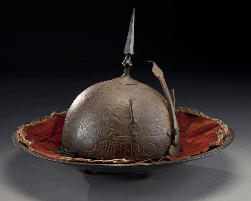 Indo Persian helmet and shield 173ba5