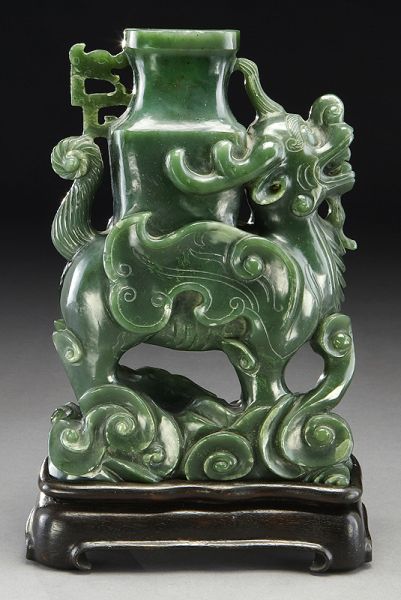 Chinese carved celadon jade carvingdepicting 173c0b