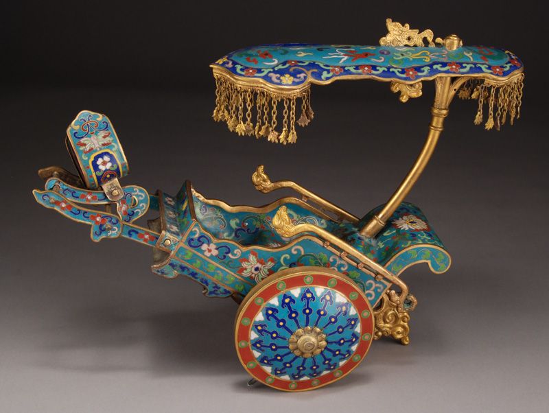 Chinese cloisonne carriage decorated 173c27