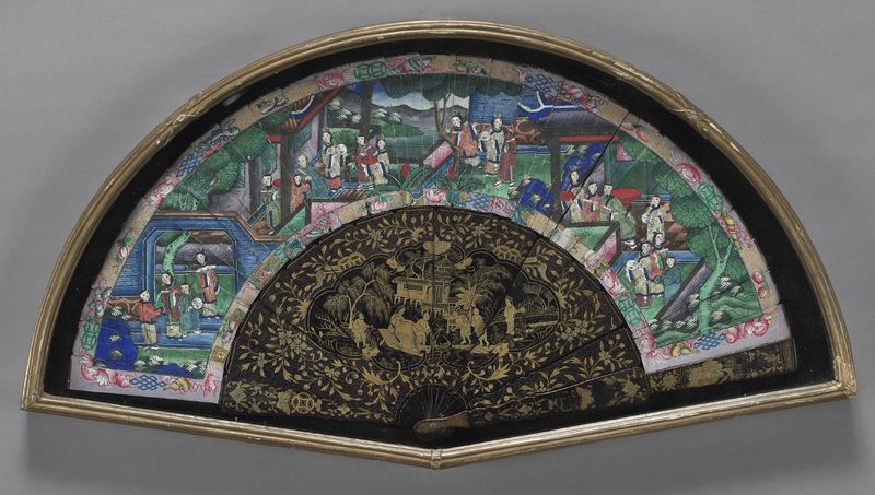 Chinese Qing Canton export framed