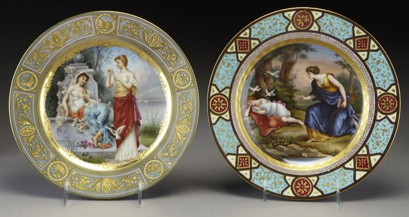  2 Royal Vienna porcelain plates 1  173c65