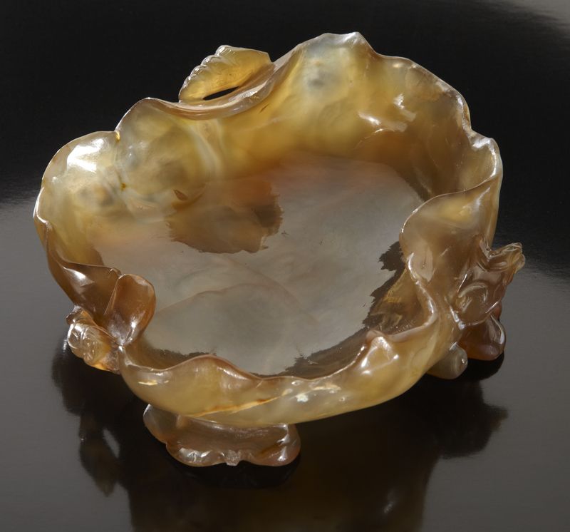 Chinese Qing carved agate brush 173c5f