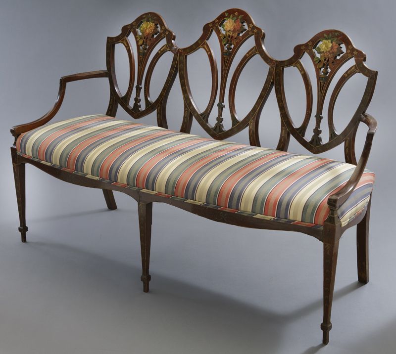 Hepplewhite style mahogany chair 173c67