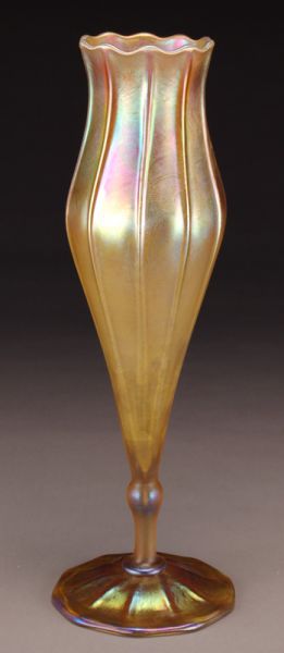 Tiffany gold Favrile glass flower 173c8c