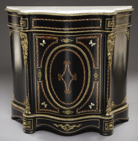 Napoleon III ebonized side cabinet 173c8d