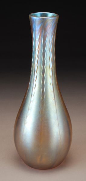 Tiffany gold Favrile glass vase