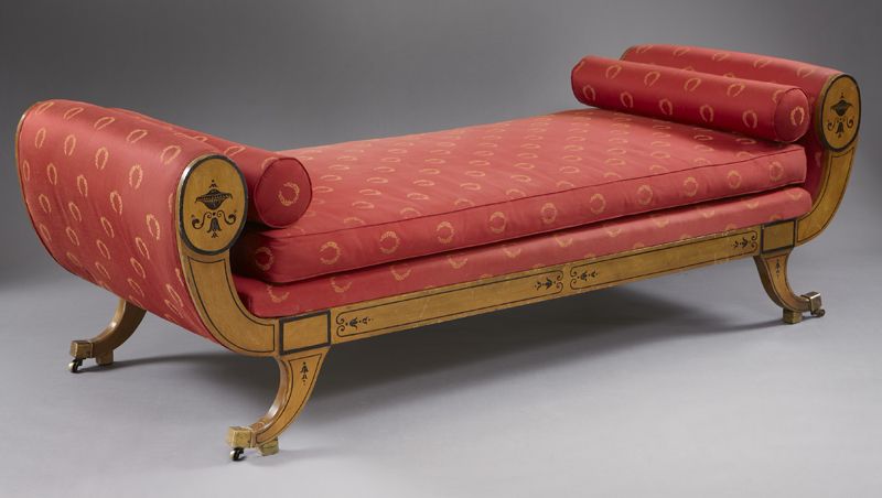 Directoire style day bed with rolled 173caa