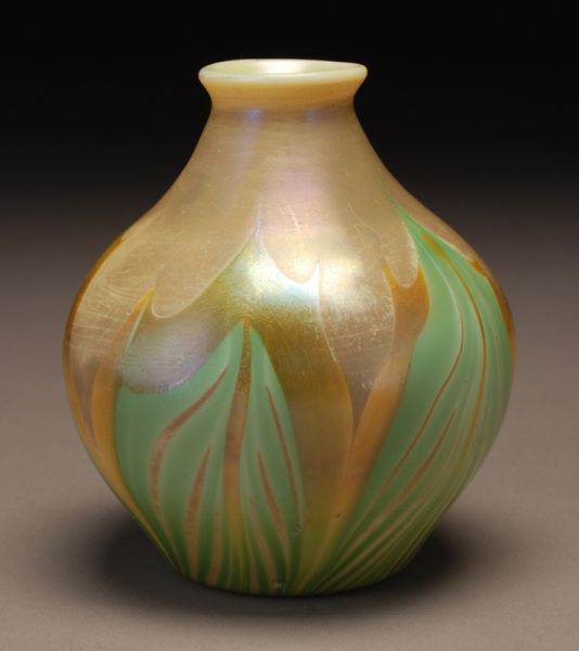 Early Tiffany Corona vase gourd