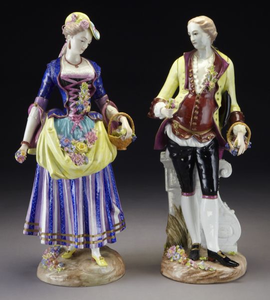 Pr. Impressive Meissen porcelain figuresmodeled