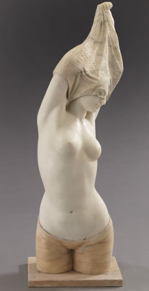 Art Deco style marble sculpture of a