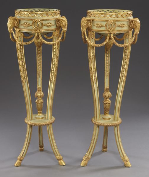 Pr. Louis XVI style gilt and patinated