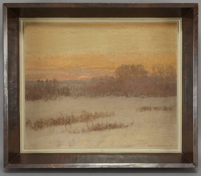 Alfred Jansson ''Landscape'' oil