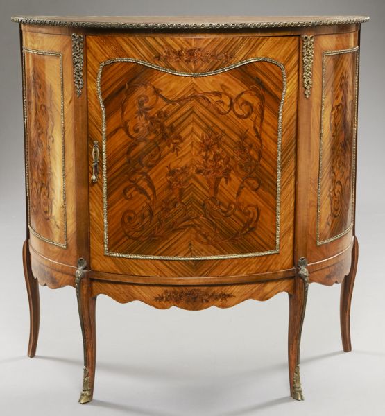 Louis XVI style demilune cabinetwith