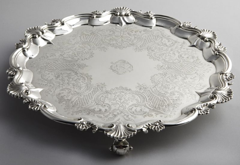 George III English sterling salver by