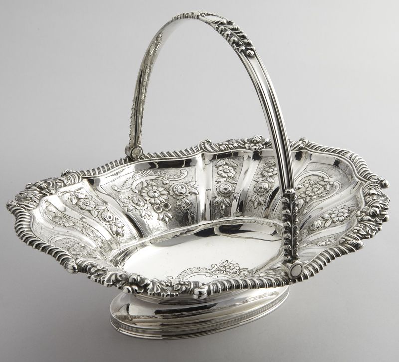 George IV sterling basket by Waterhouse 173d4a