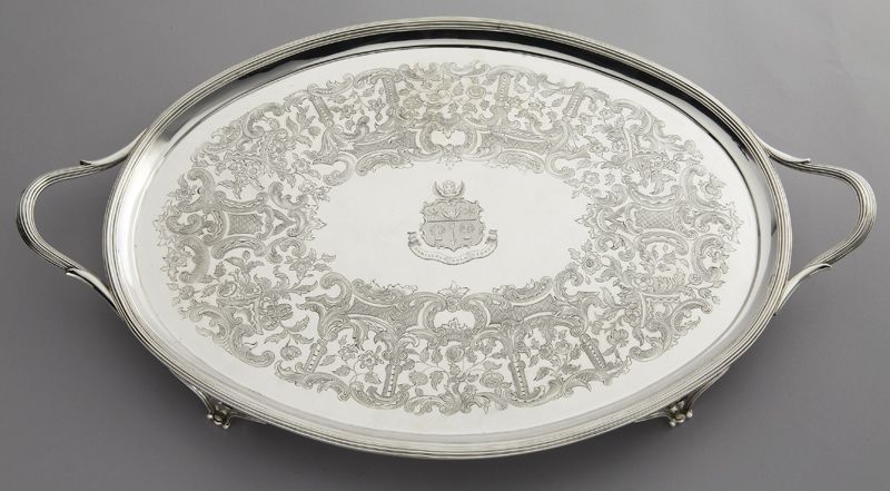 George III sterling oval footed 173d55