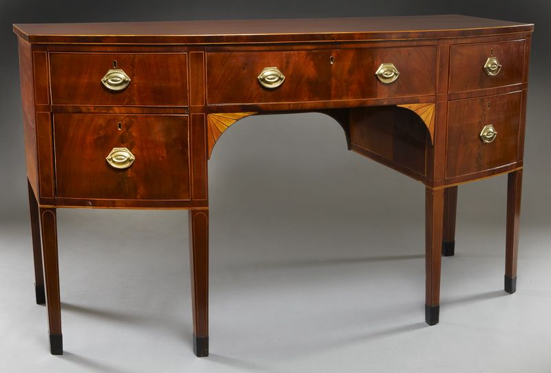 George III style inlaid mahogany