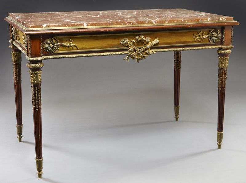 Louis XVI style writing tablewith inset