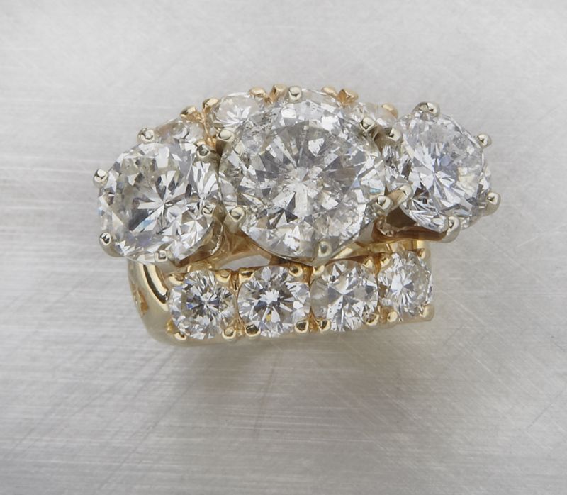 18K gold and diamond dinner ring