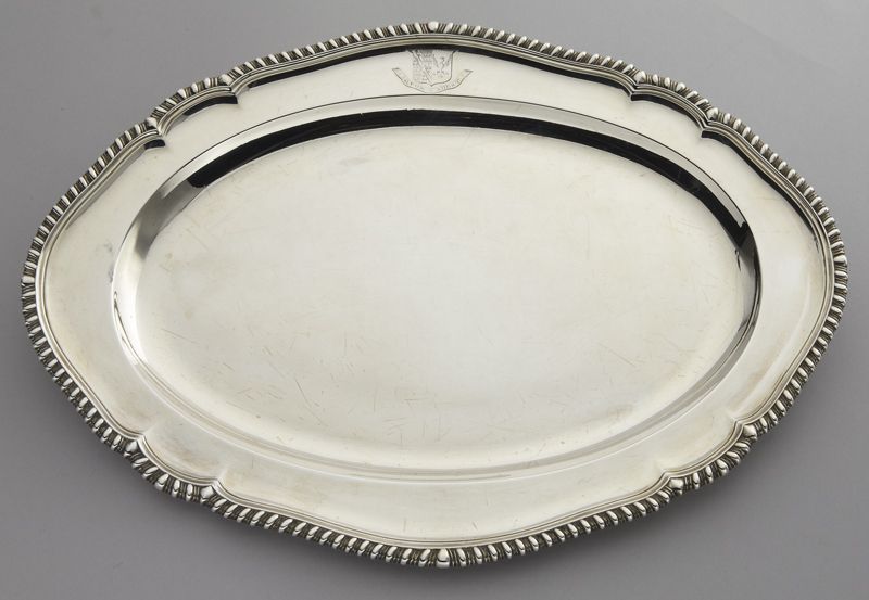 George III sterling silver tray 173d9a