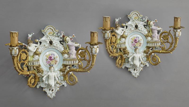 Pr Meissen style porcelain and 173da1