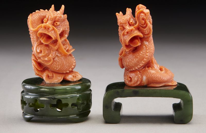 Pr Chinese coral carvings depicting 173e08