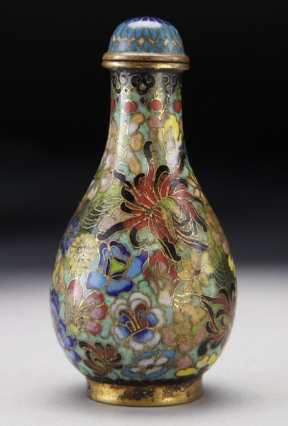 Chinese Qing cloisonne snuff bottle 173e01