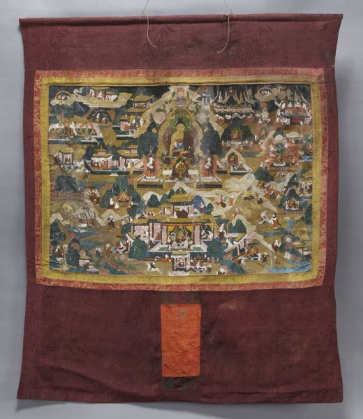 Sino Tibetan Qing Thangka depicting 173e40