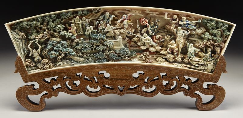 Chinese polychrome carved ivory 173e5e