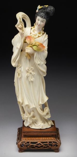 Chinese carved polychrome ivory 173e82