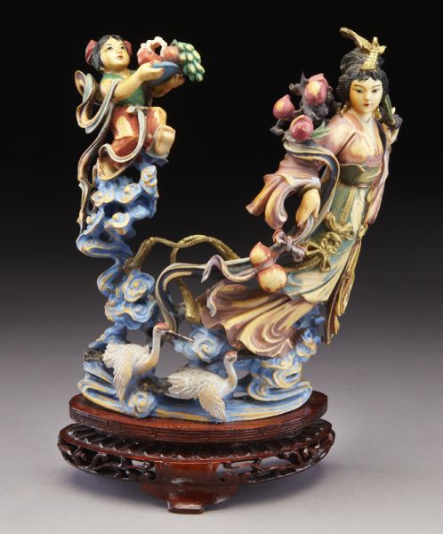 Chinese carved polychrome ivory 173e8e