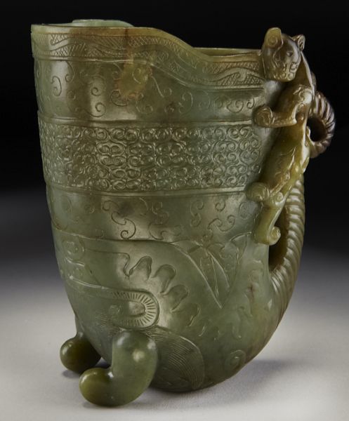 Chinese Qing carved celadon jade 173e9d