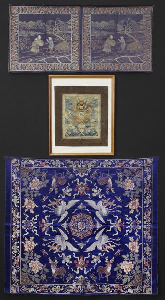  3 Chinese textiles including 1  173ecc