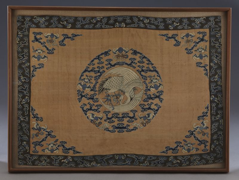 Chinese Qing kesi panel depicting 173ecf