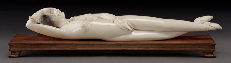 Chinese carved ivory doctor's lady(International