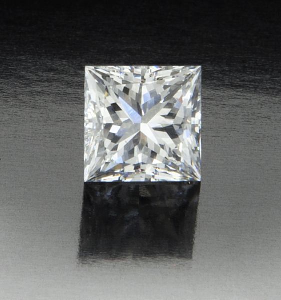 2.0 ct. princess cut diamond GIA F color