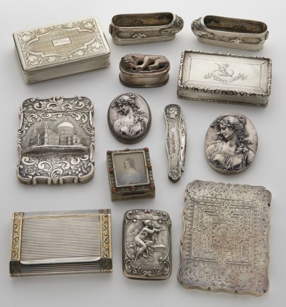 13 Pcs Antique silver collectables 173f83