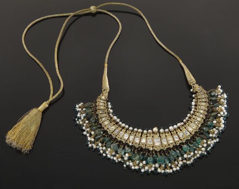 A Mughal-style gem-set enameled