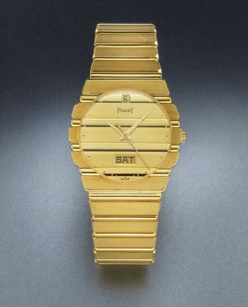 Men s 18K gold Piaget Polo watch 173fc3