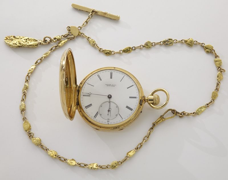18K gold Tiffany and Co. pocket watch