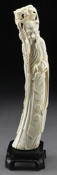 Chinese carved ivory God of Longevity 174033