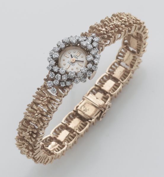 Retro ladies Ebel 18K gold and diamond