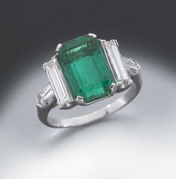 Retro platinum Columbian emerald 1740d1