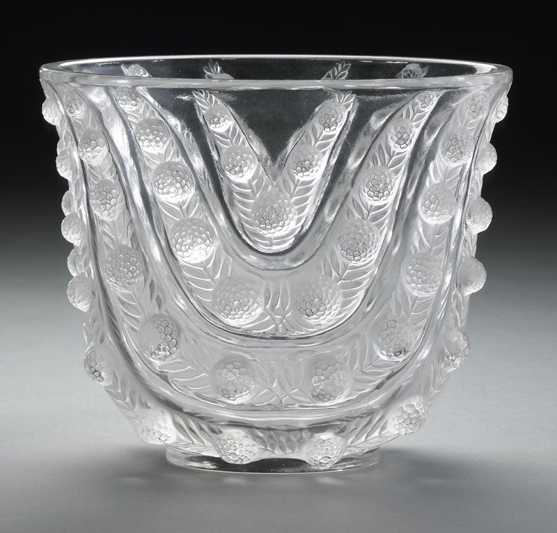 R Lalique Vichy clear glass 1740ed