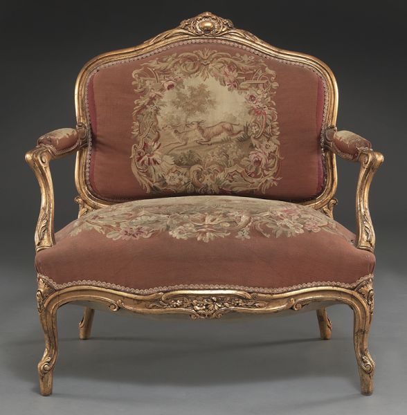 Louis XV style giltwood chair with 1740fb